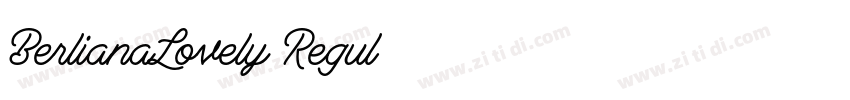 BerlianaLovely Regul字体转换